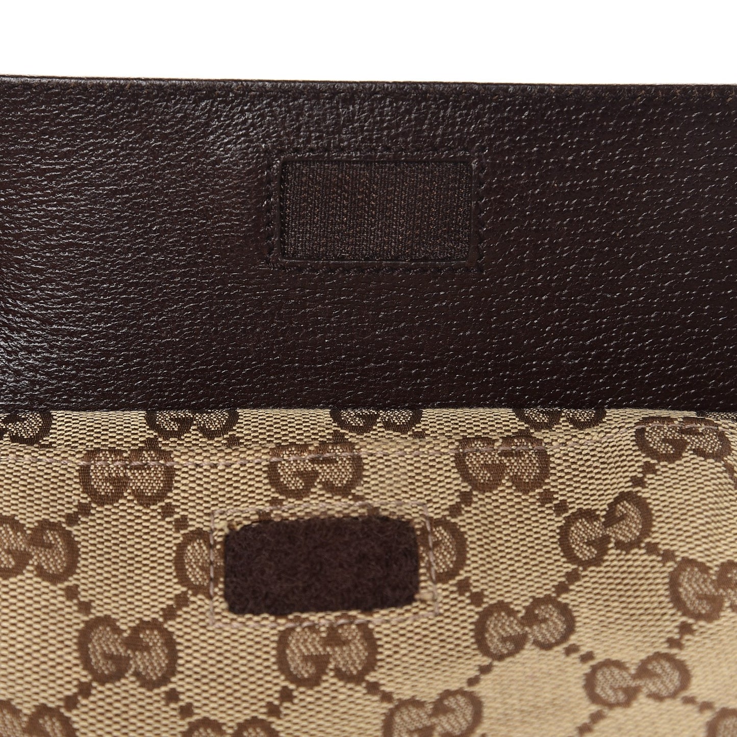 Monogram Web Belt Bag Dark Brown