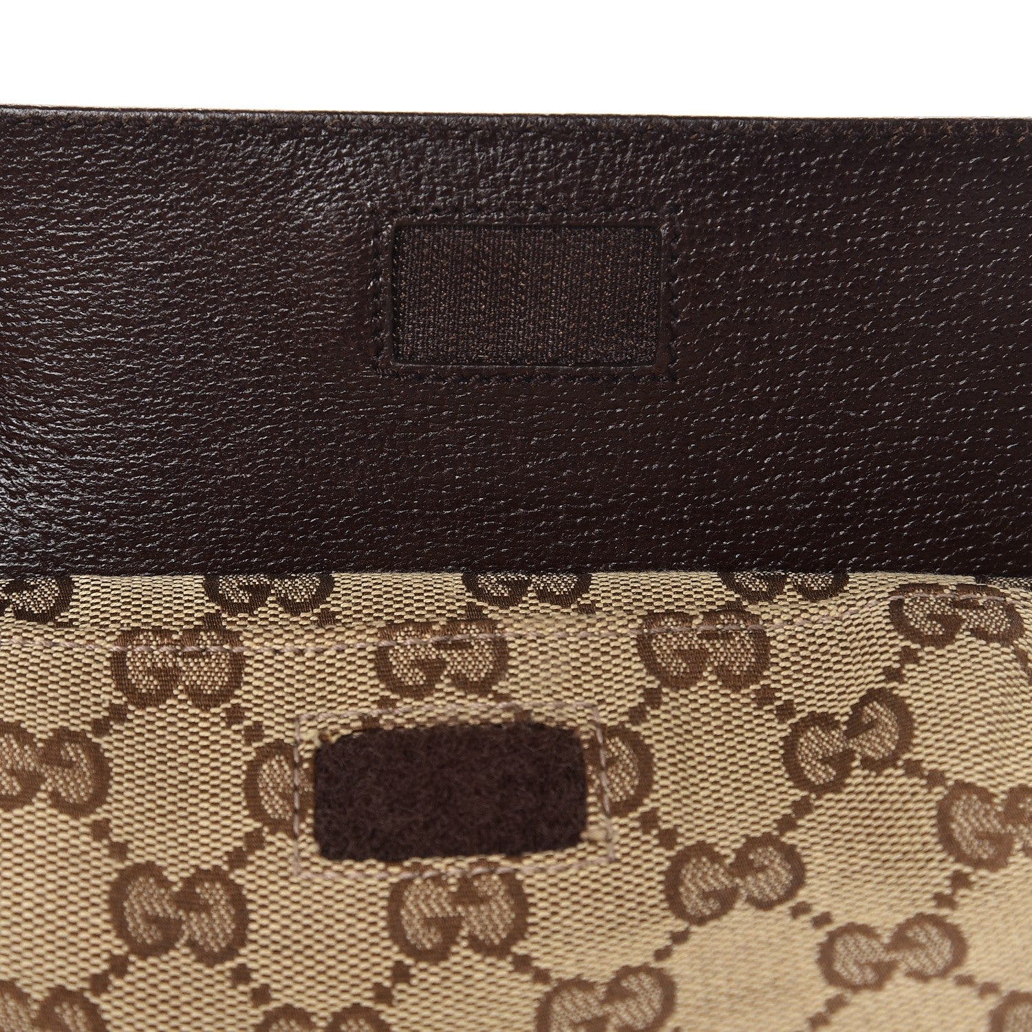 Gucci Monogram Web Belt Bag Dark Brown 8 of 11