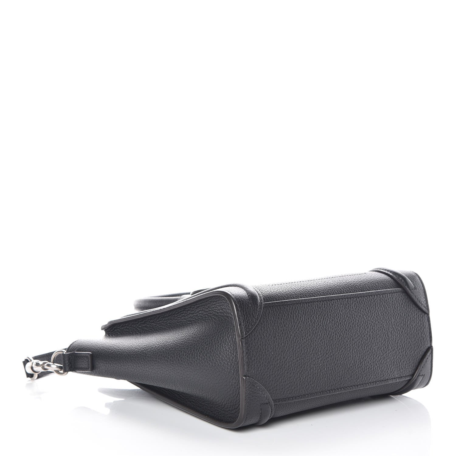 Celine Drummed Calfskin Nano Luggage Black 4 of 16