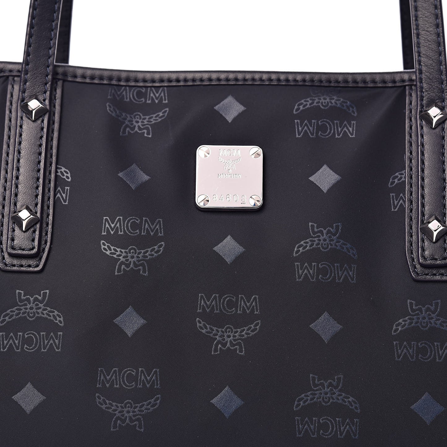 Nylon Monogram Medium Dieter Shopper Tote Navy