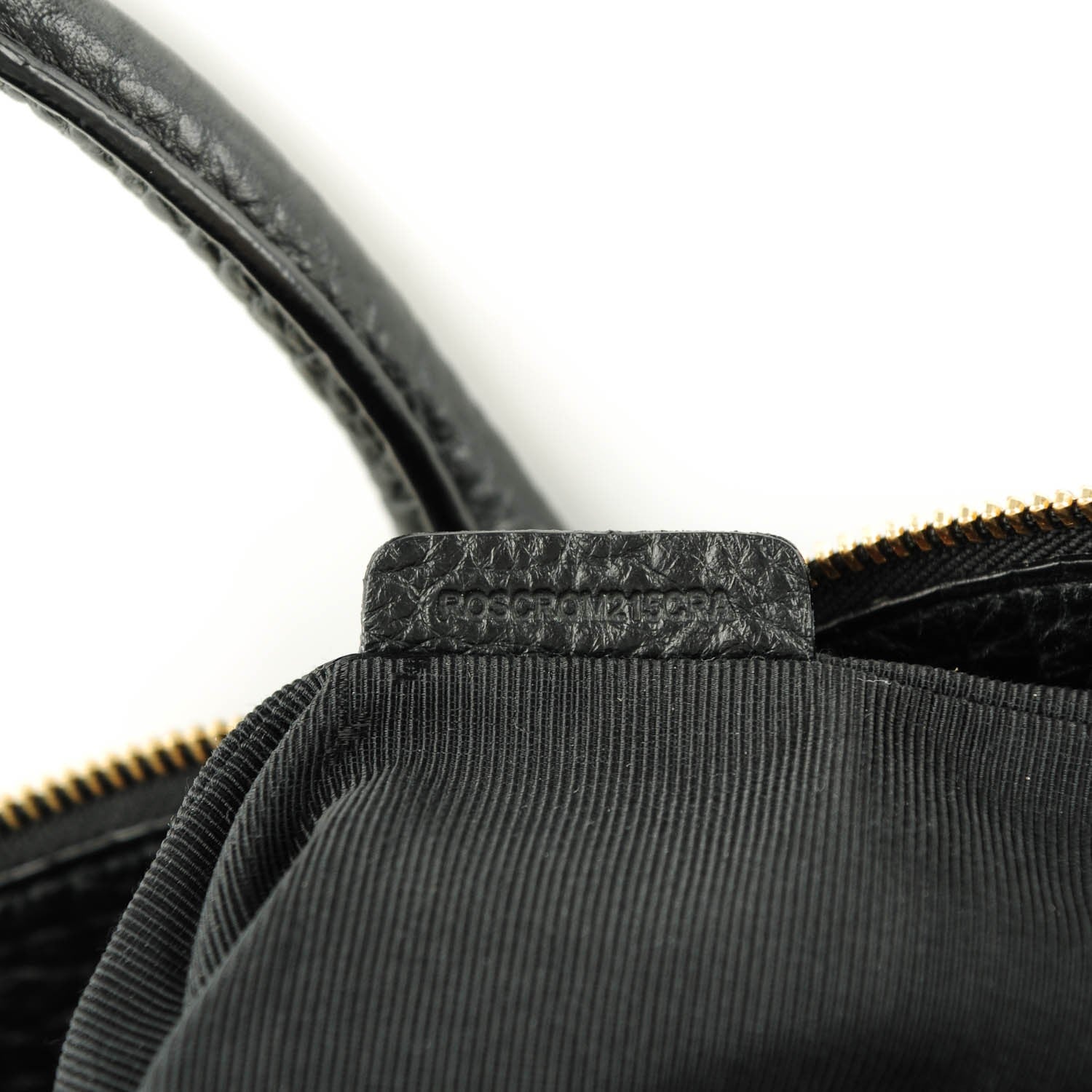 Burberry Heritage Grain Check Embossed Medium Dewsbury Tote Black 8 of 8
