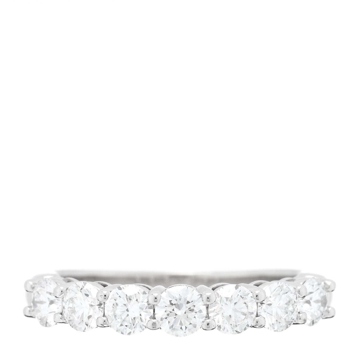 Tiffany Platinum Diamond .91ctw 3.5mm Embrace Band Ring 52 6 1 of 5