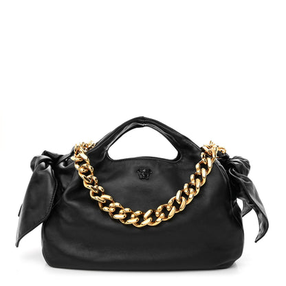 Versace Nappa Medusa Chain Shoulder Bag Black 3 of 11