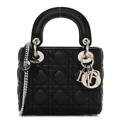 Christian Dior Lambskin Cannage Mini Lady Dior Black 1 of 10