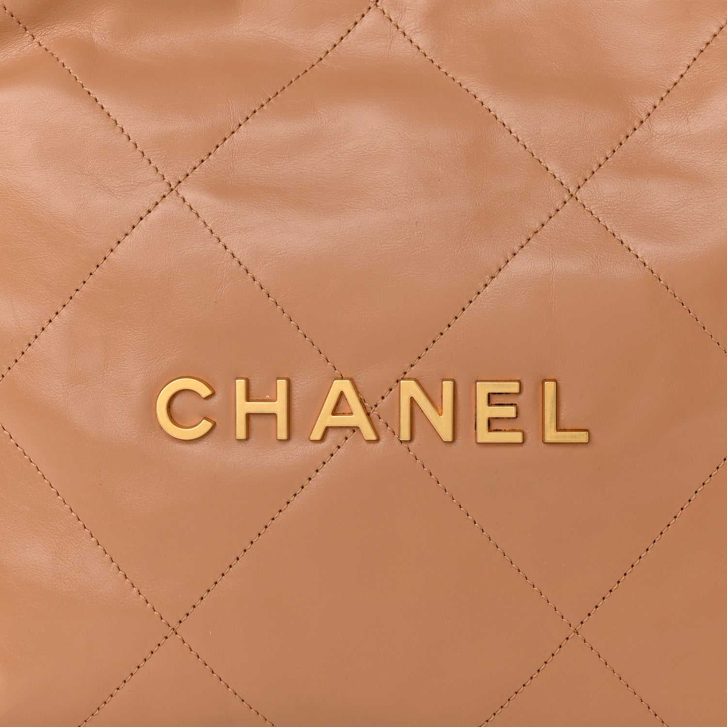 Chanel Shiny Calfskin Quilted Small Chanel 22 Beige 8 of 10