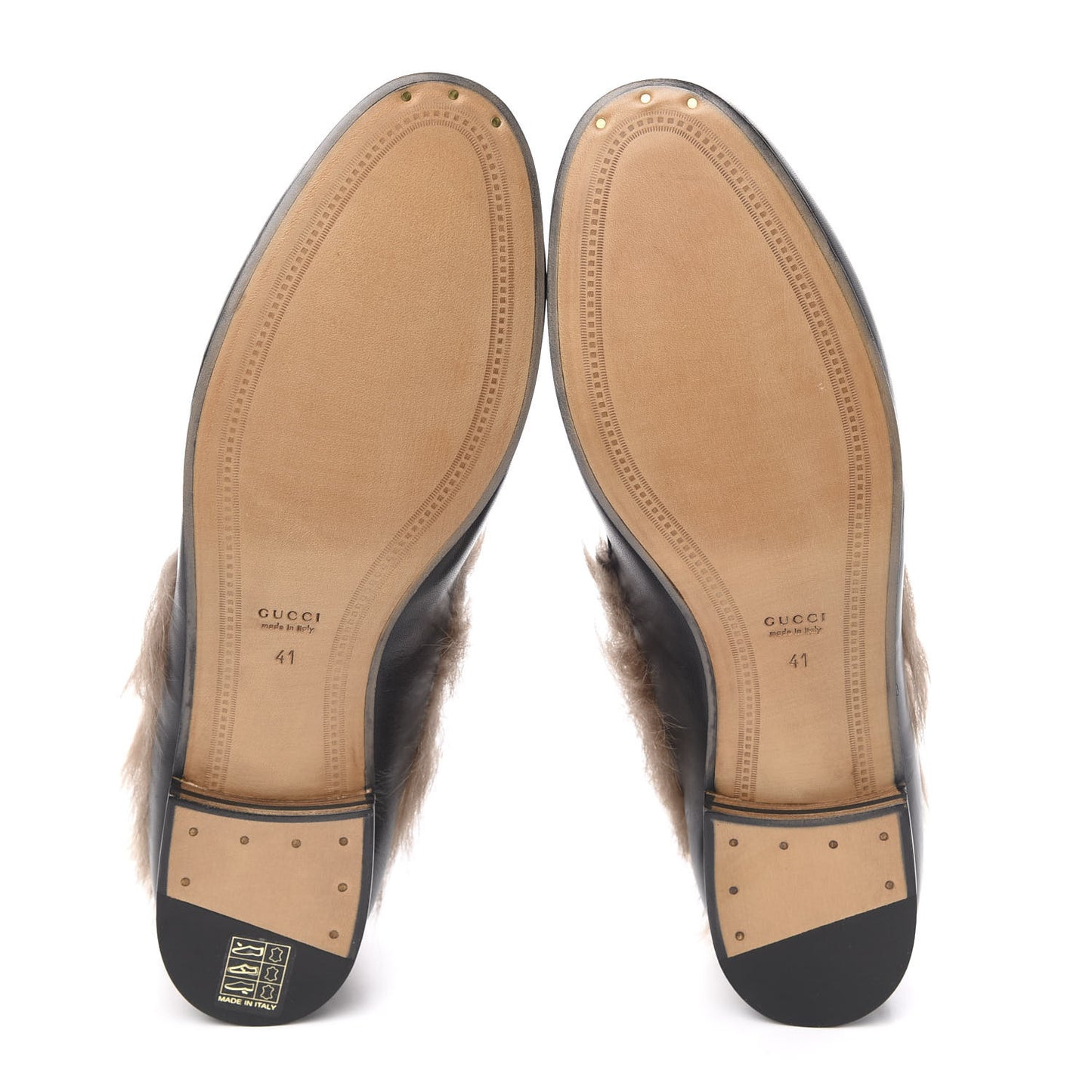 Malaga Kid Fur Womens Jordaan Loafers 41 Black Natural