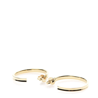 Tiffany 18K Yellow Gold Narrow 1837 Hoop Earrings 3 of 6