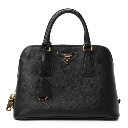 Prada Saffiano Lux Small Promenade Tote Black 1 of 11