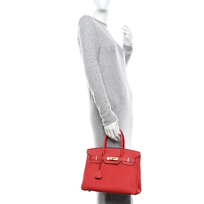 Hermes Togo Birkin 30 Rouge Pivoine 2 of 14