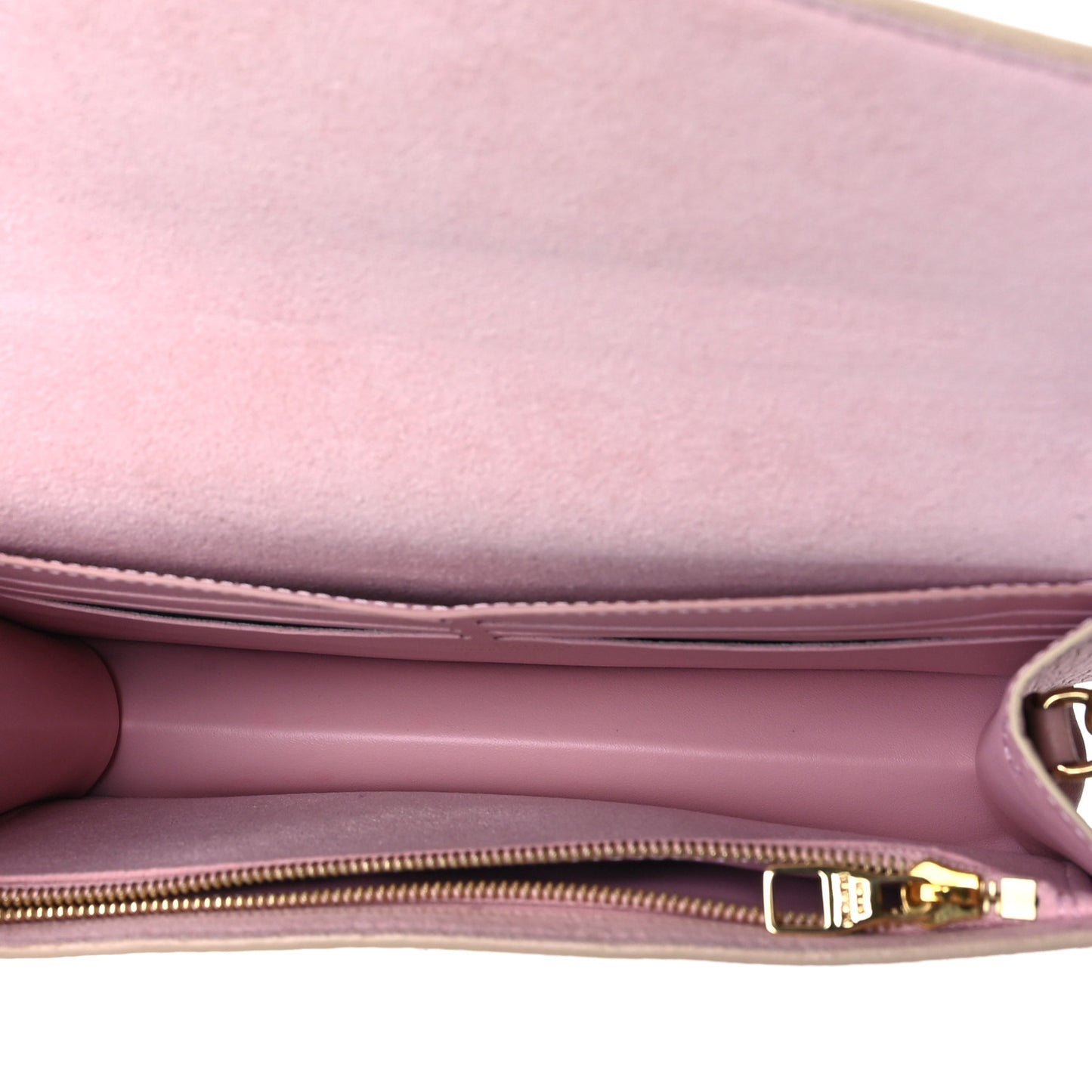 Damier Azur Croisette Chain Wallet Rose Ballerine