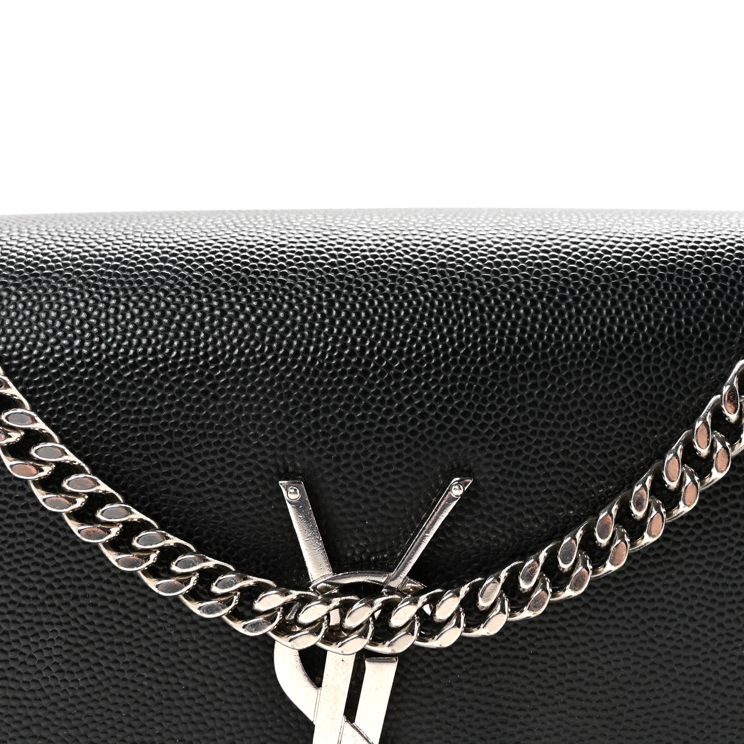 Saint Laurent Grain De Poudre Small Classic Monogram Kate Tassel Satchel Black 7 of 9