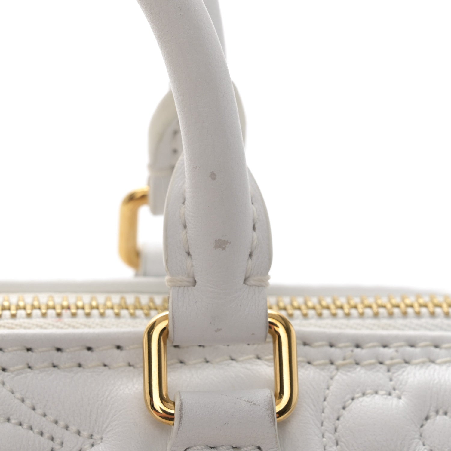 Louis Vuitton Calfskin Bubblegram Papillon BB Snow White 15 of 15