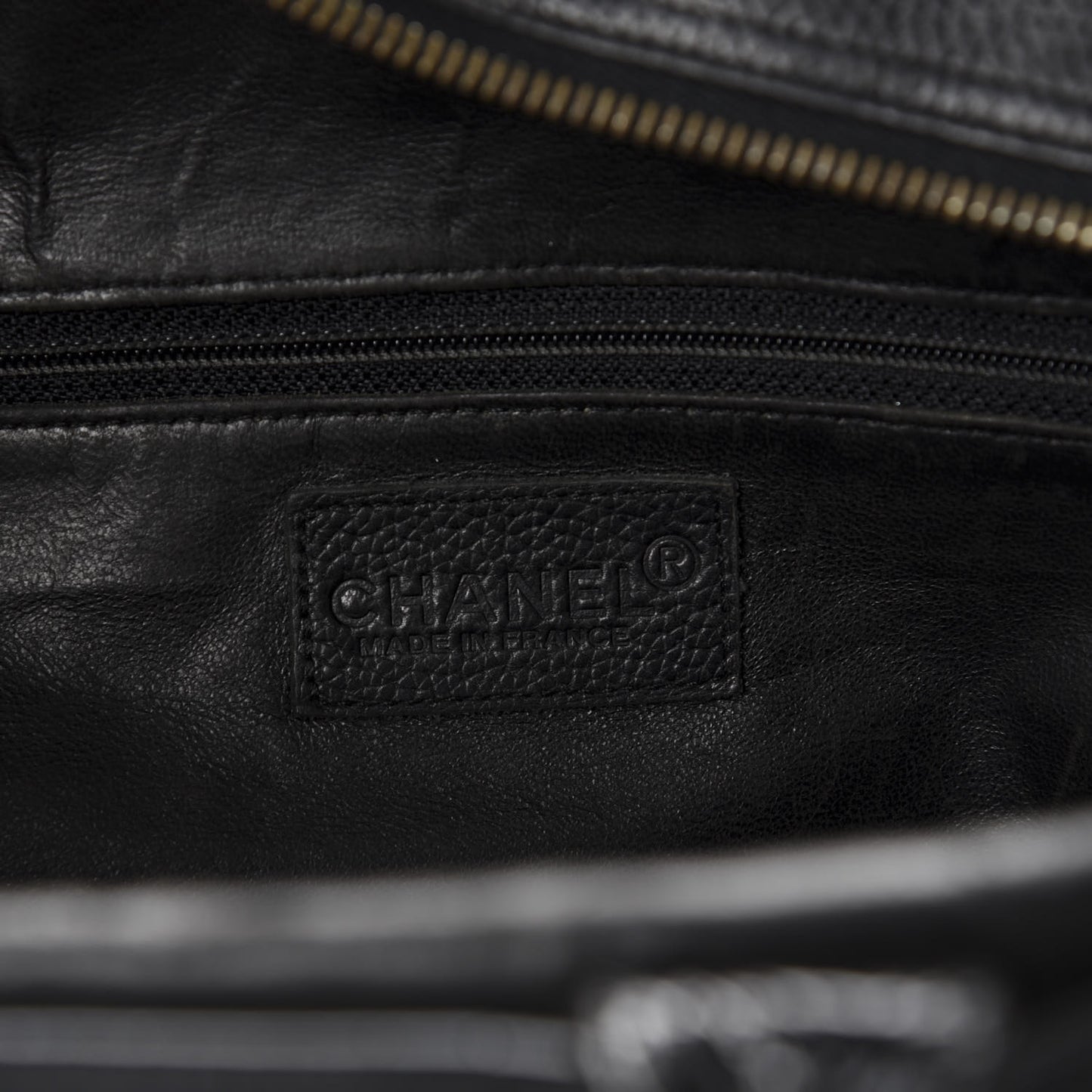 Calfskin Patent Quilted Large Bowler Black