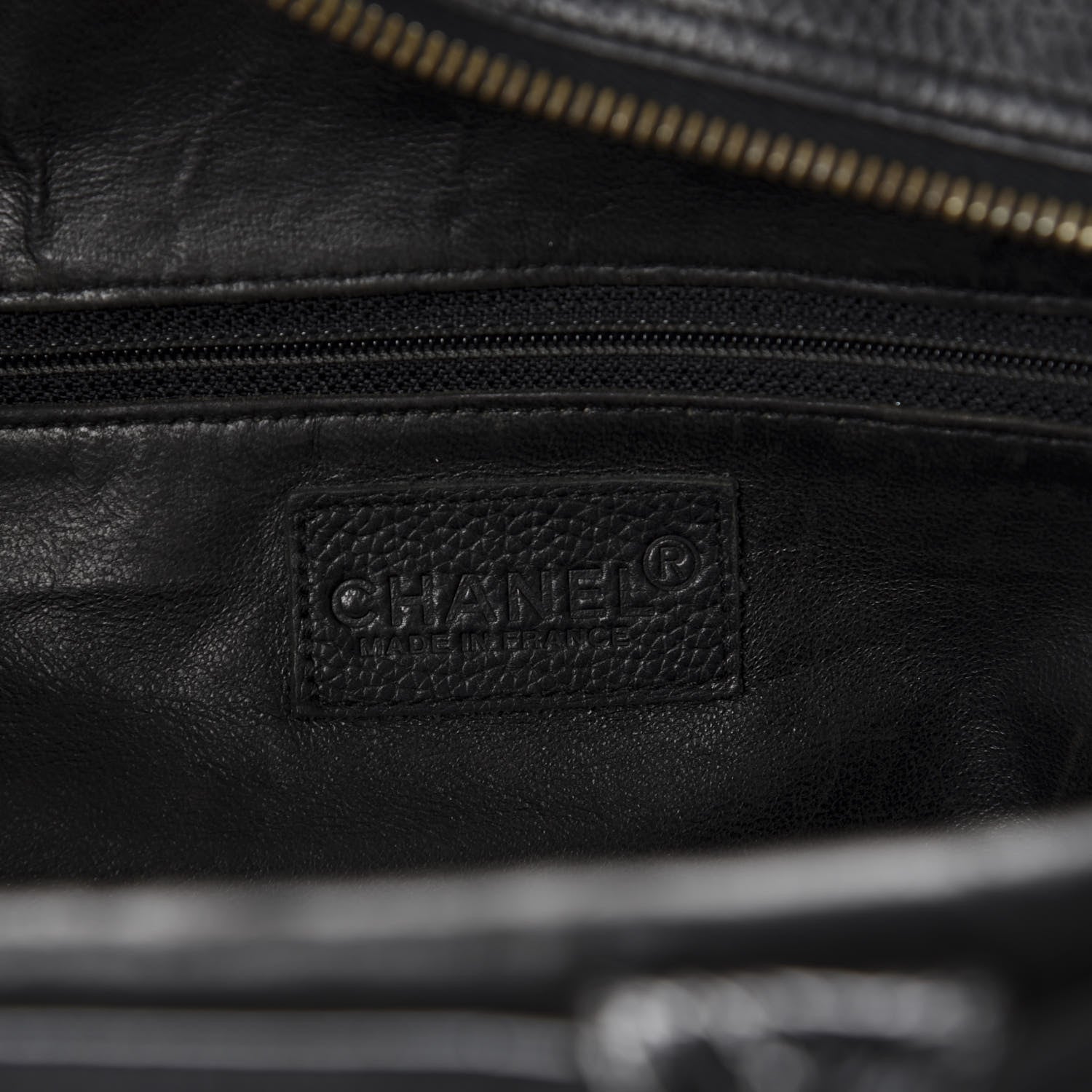 Chanel Calfskin Patent Quilted Large Bowler Black 8 of 10
