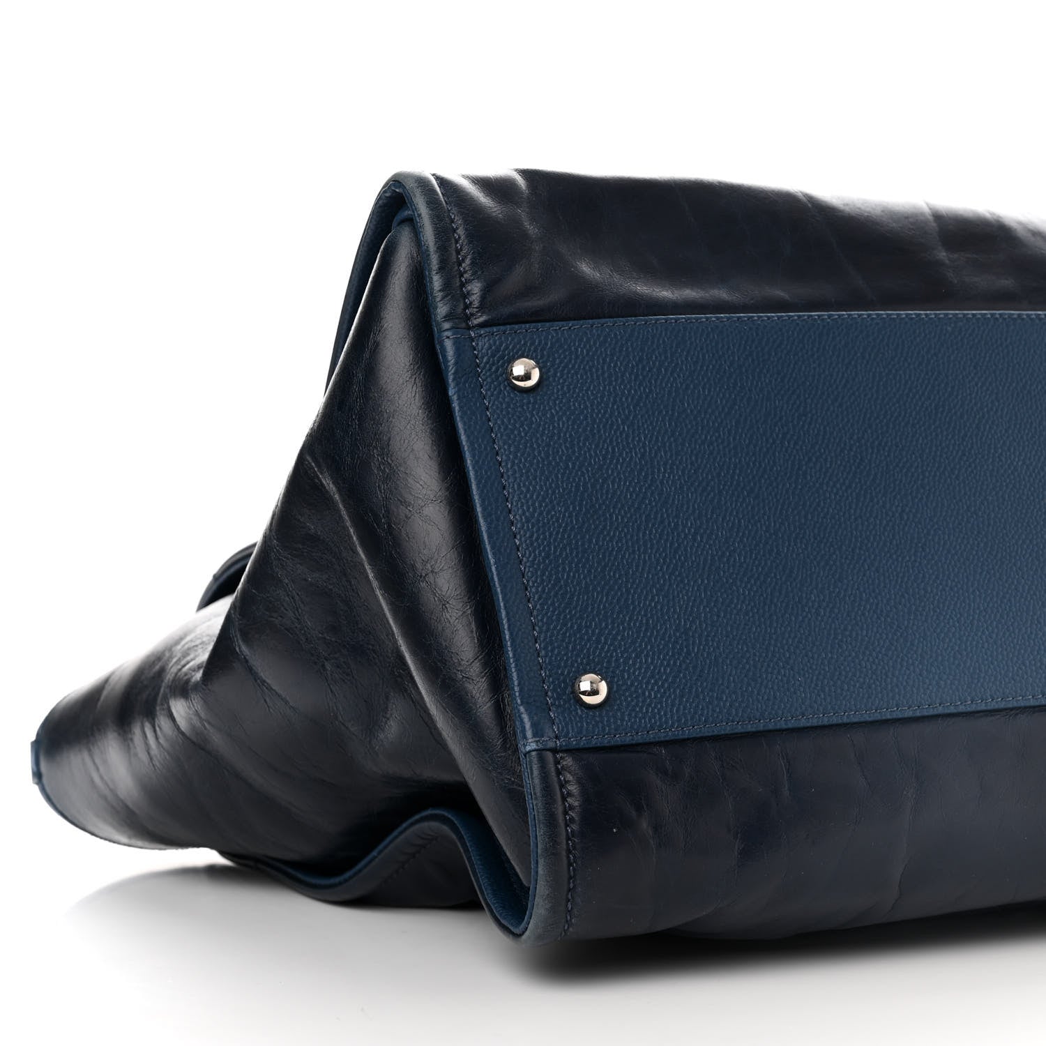 Chanel Glazed Calfskin Medium Deauville Tote Blue 9 of 10