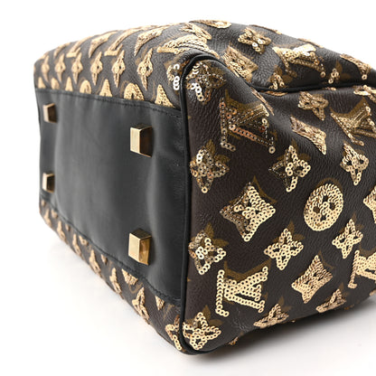 Louis Vuitton Monogram Sequins Eclipse Speedy 28 Gold 9 of 9