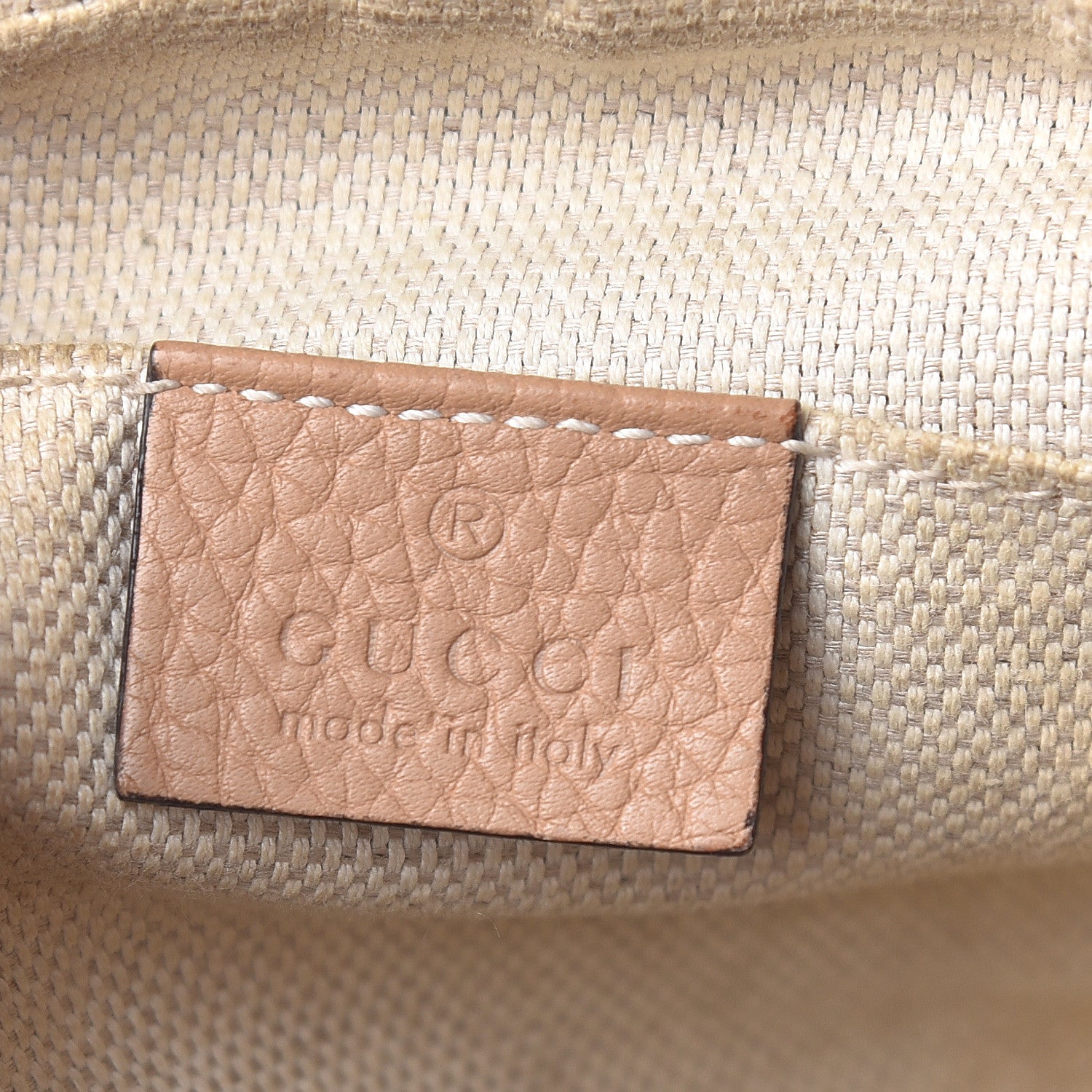 Gucci Pebbled Calfskin Small Soho Disco Bag Camelia 6 of 19