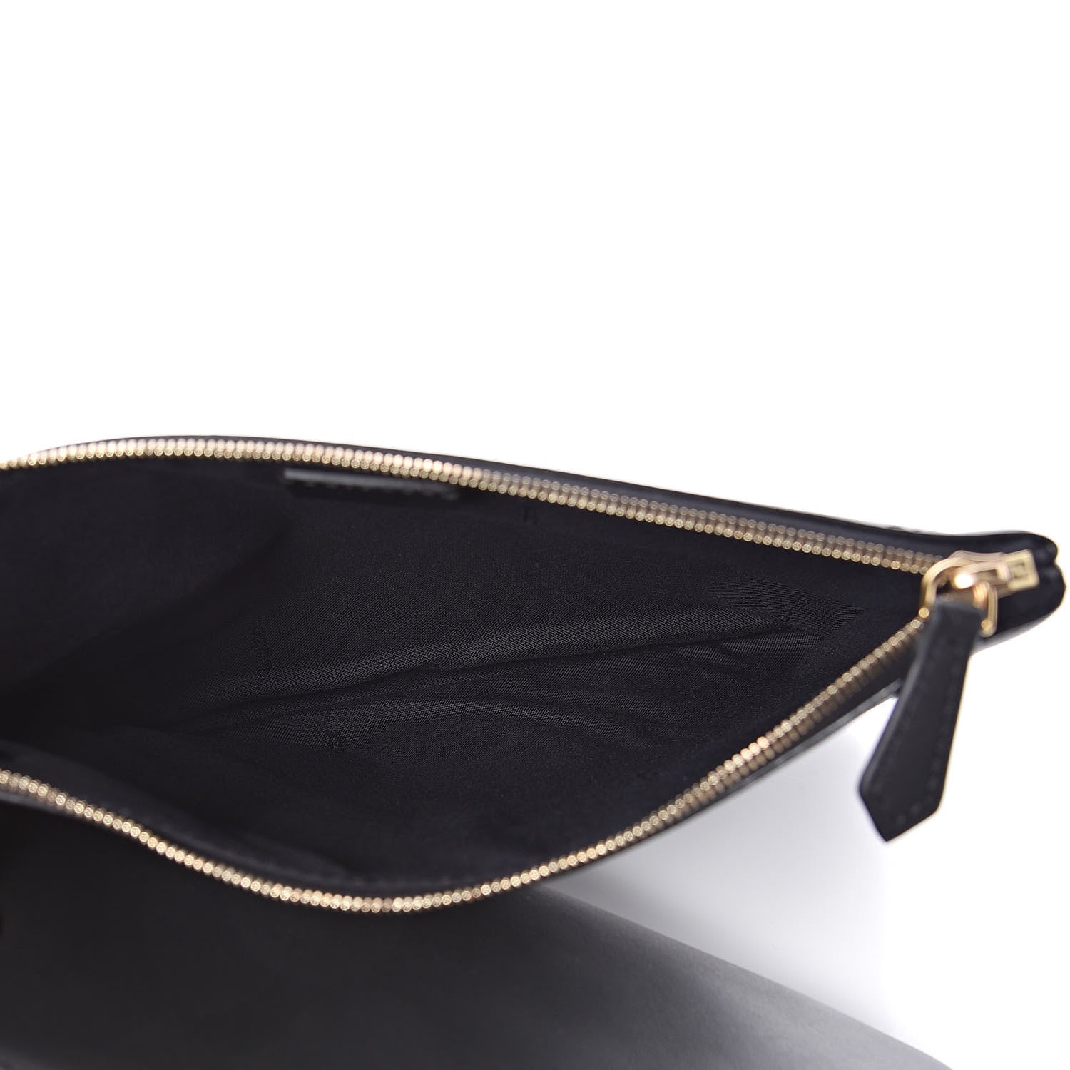 Fendi Vitello Century Opaco F is Fendi Bi-Color Triplette Pouch Set Black 5 of 10