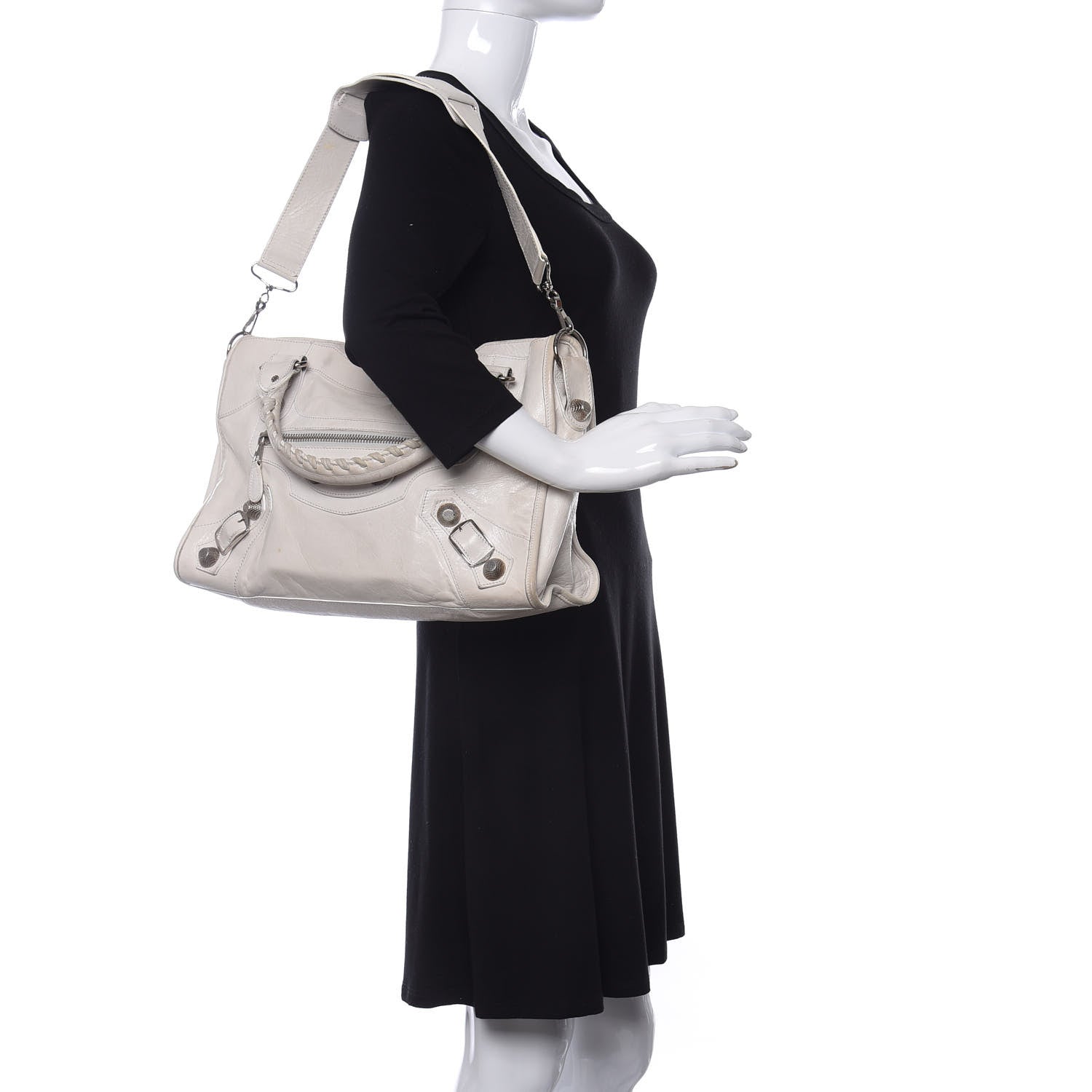 Balenciaga Agneau Giant 21 Rose Gold Hardware City White Light 2 of 13