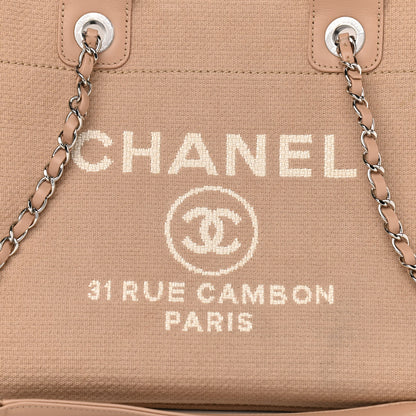 Chanel Mixed Fibers Small Deauville Tote Beige 9 of 16