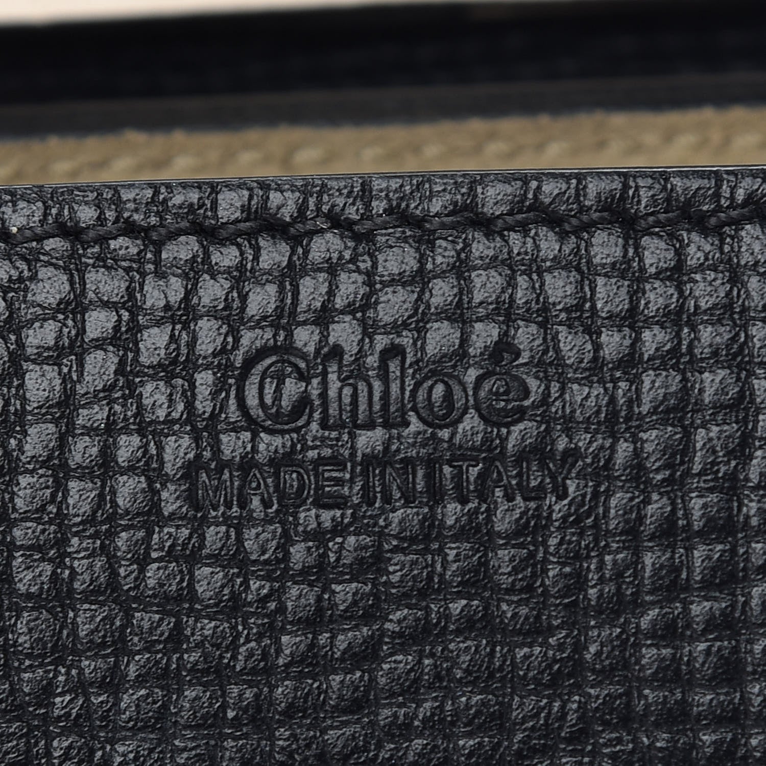 Chloe Textured Calfskin Lambskin Nano Drew Shoulder Bag Black 8 of 8