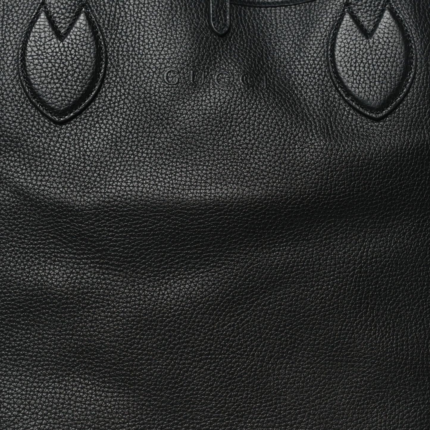 Grained Calfskin Monogram Large Totissima Reversible Tote Black