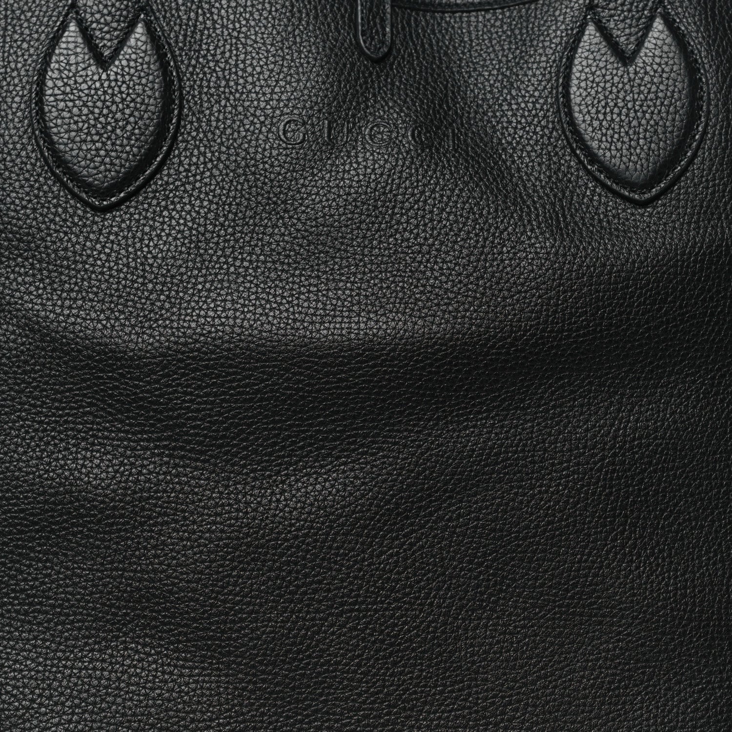 Gucci Grained Calfskin Monogram Large Totissima Reversible Tote Black 12 of 17