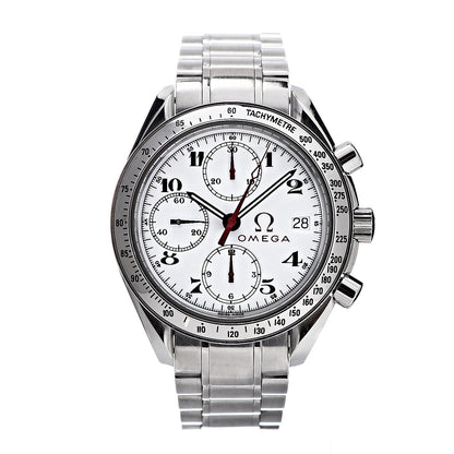 Omega Stainless Steel 39mm Speedmaster Date Olympic Series Automatic Watch White 3513.20.00 1 of 6
