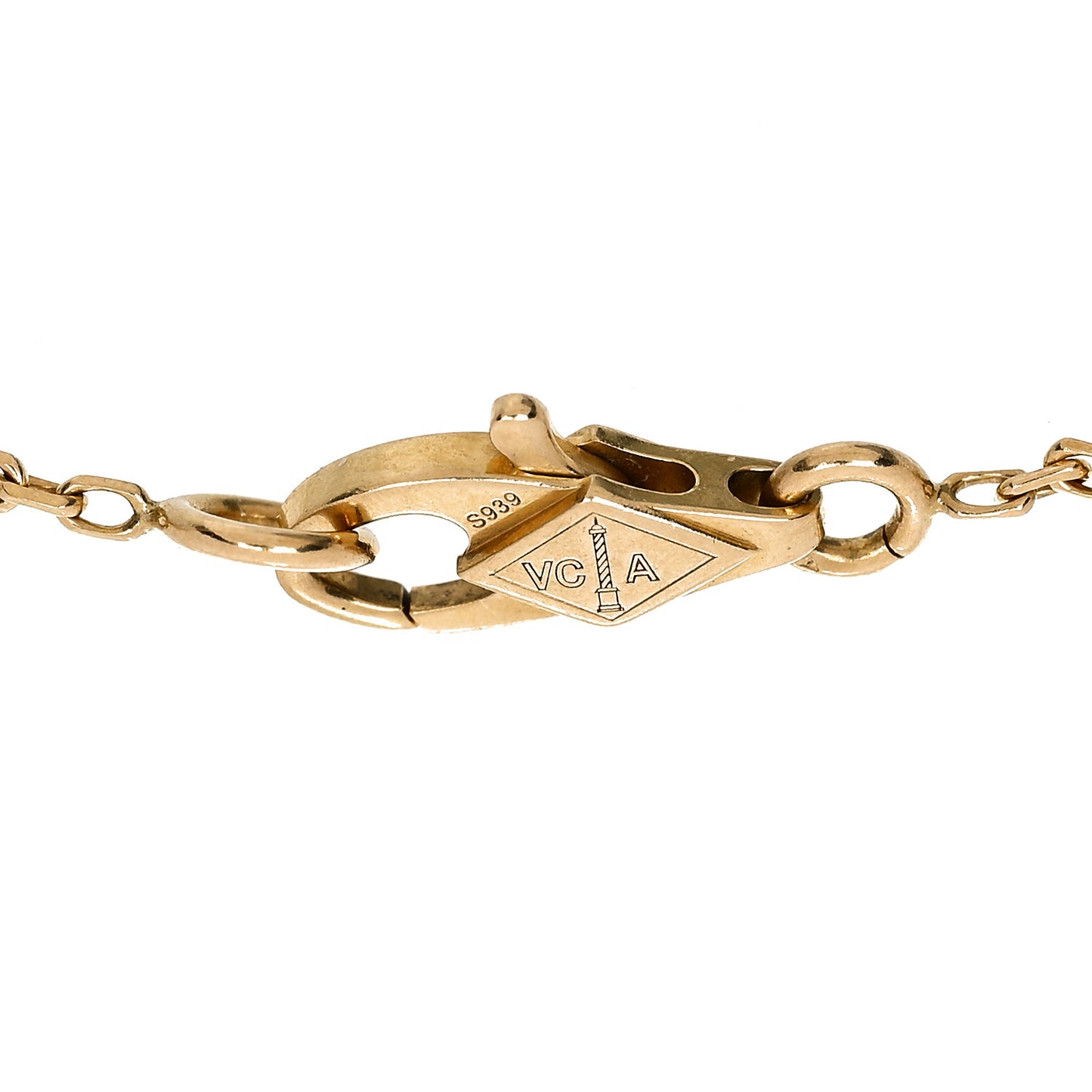 18K Yellow Gold Mother of Pearl Sweet Alhambra Bracelet