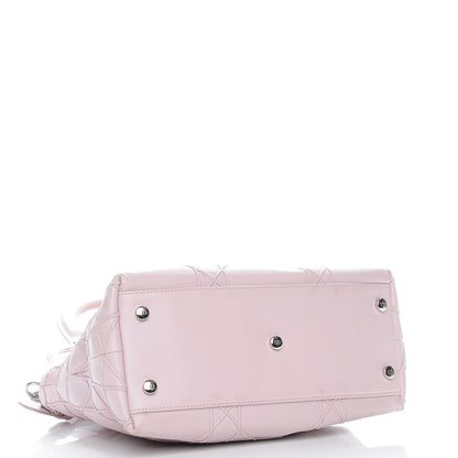 Christian Dior Lambskin Cannage Medium Granville Tote Pink 5 of 10