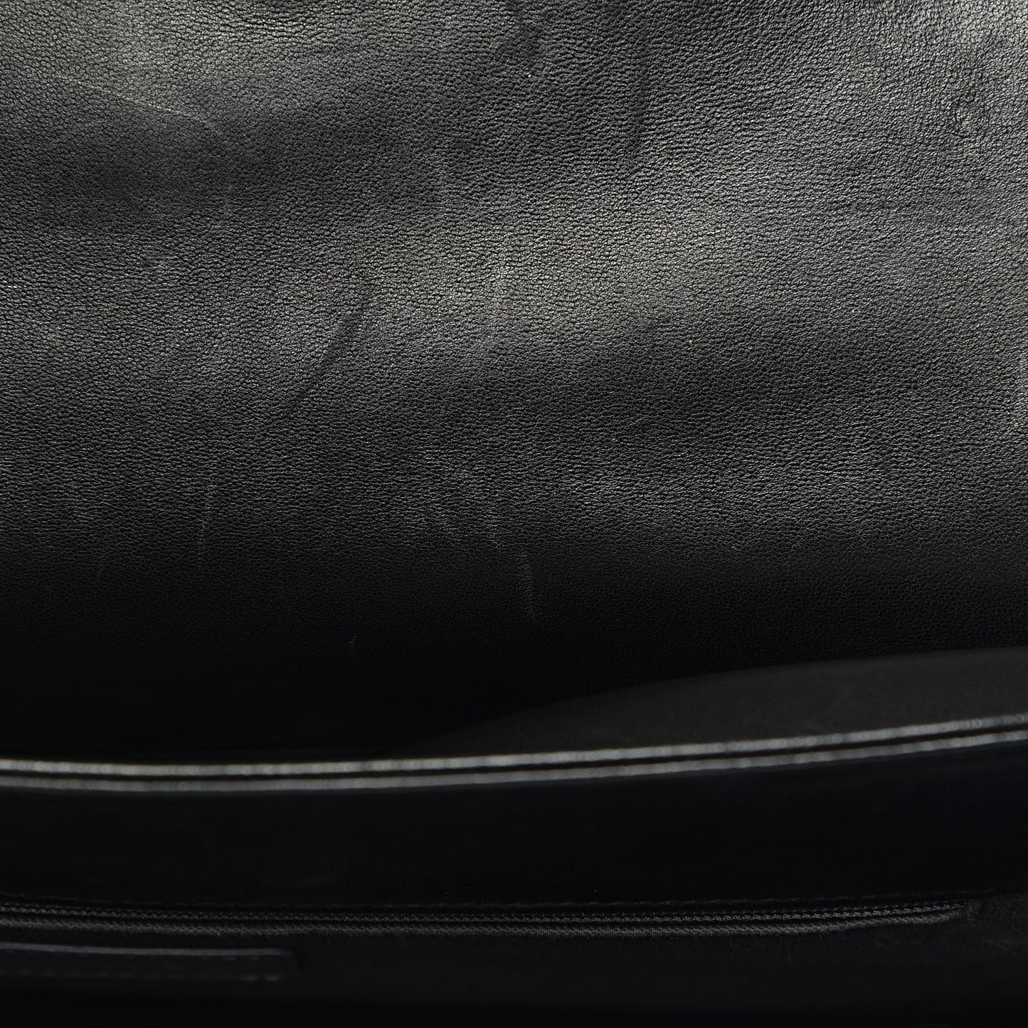 Lambskin Quilted Large Antik Boy Flap Black
