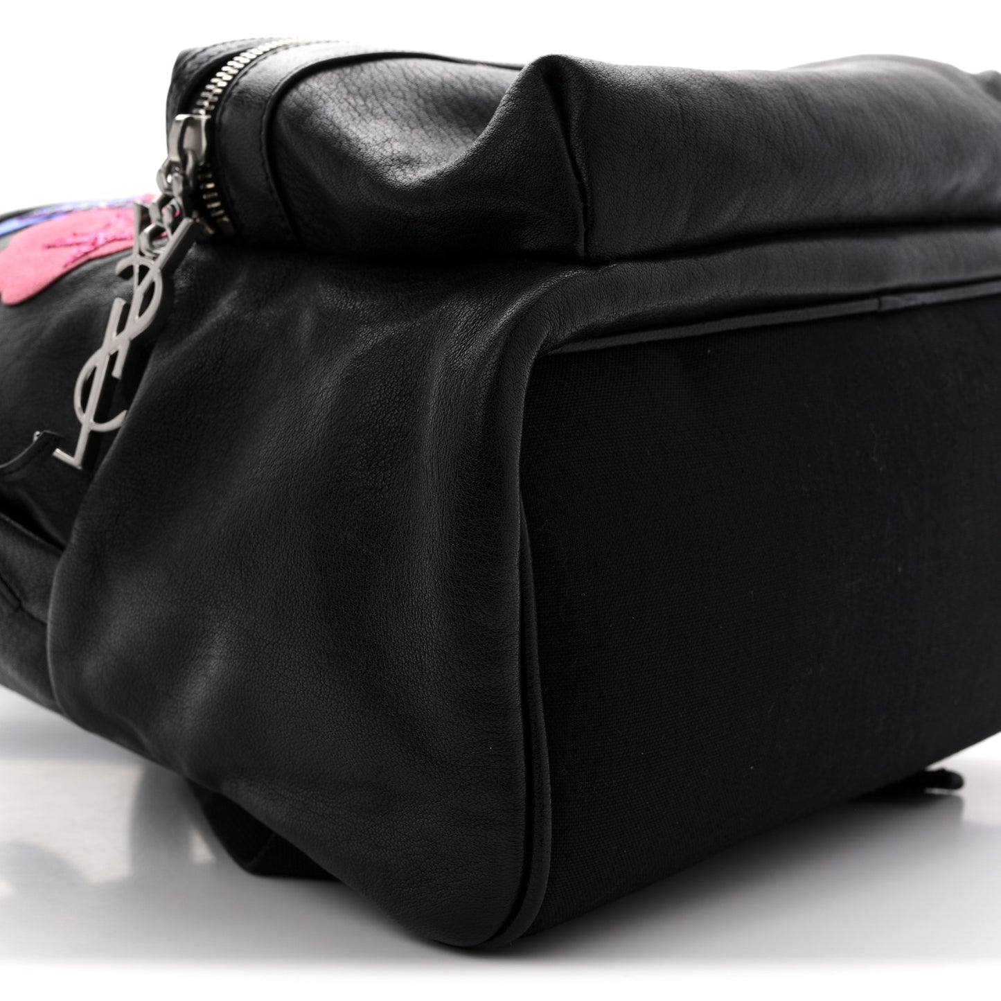 Sheepskin Love Appliqué Mini City Backpack Black
