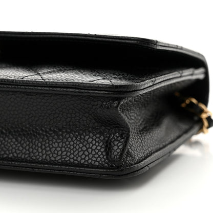 Chanel Caviar Quilted Wallet on Chain WOC Black 11 of 11