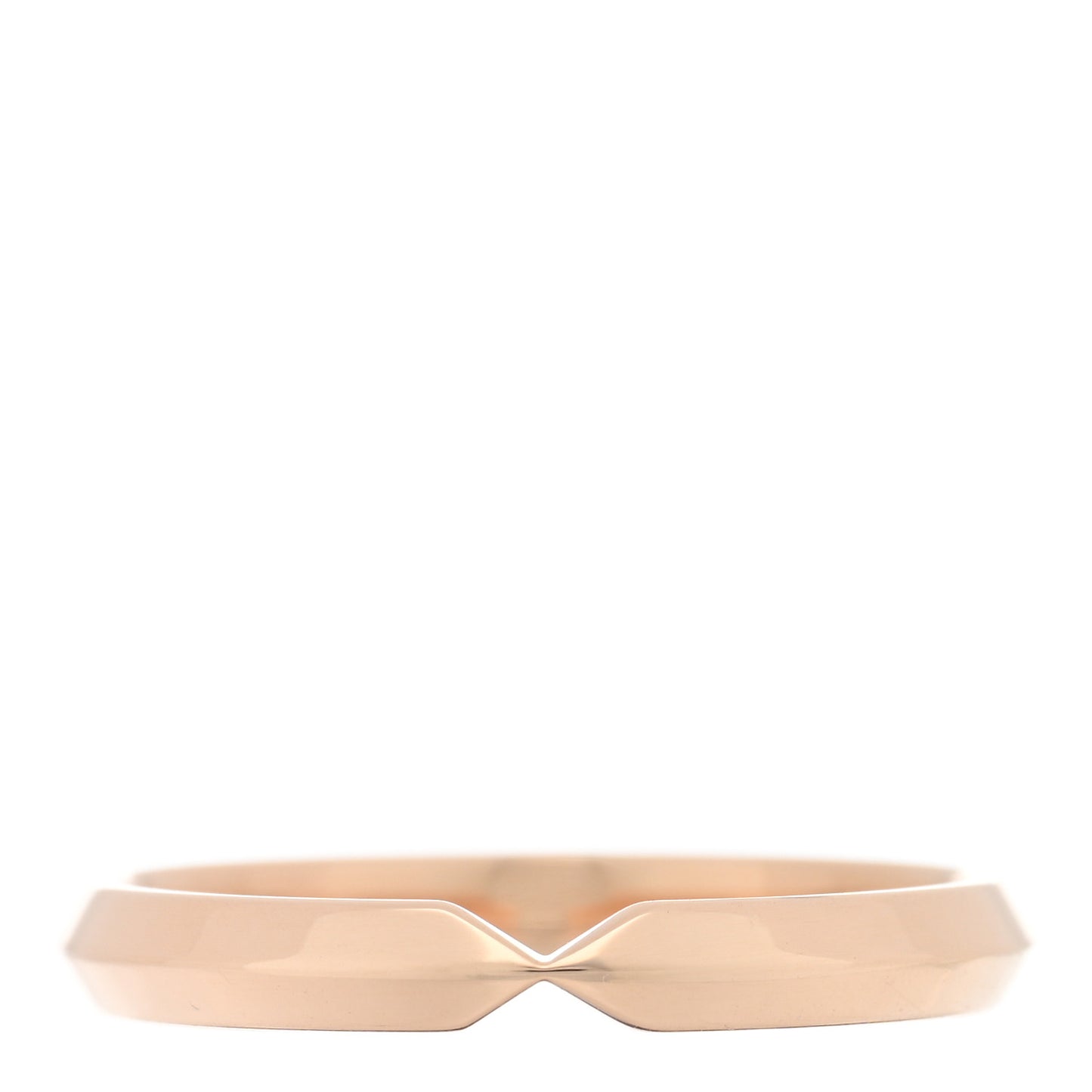18K Rose Gold Nesting Narrow Band Ring 50 5.5