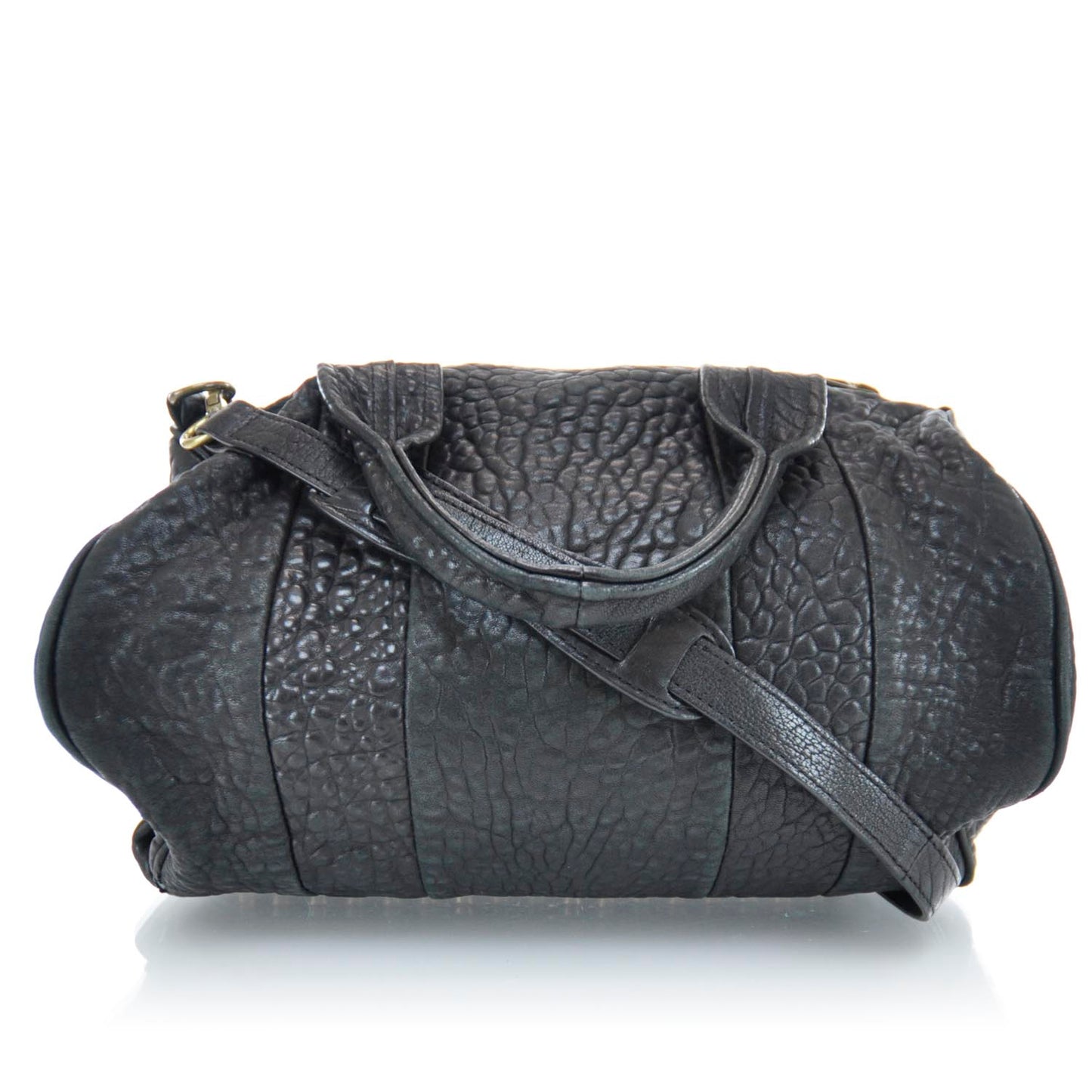 Leather Rocco Duffel Black