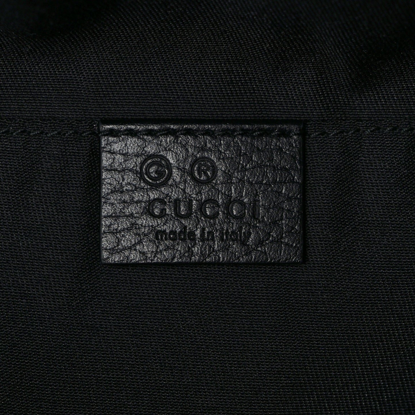 Nylon Monogram Fanny Pack Belt Bag Black