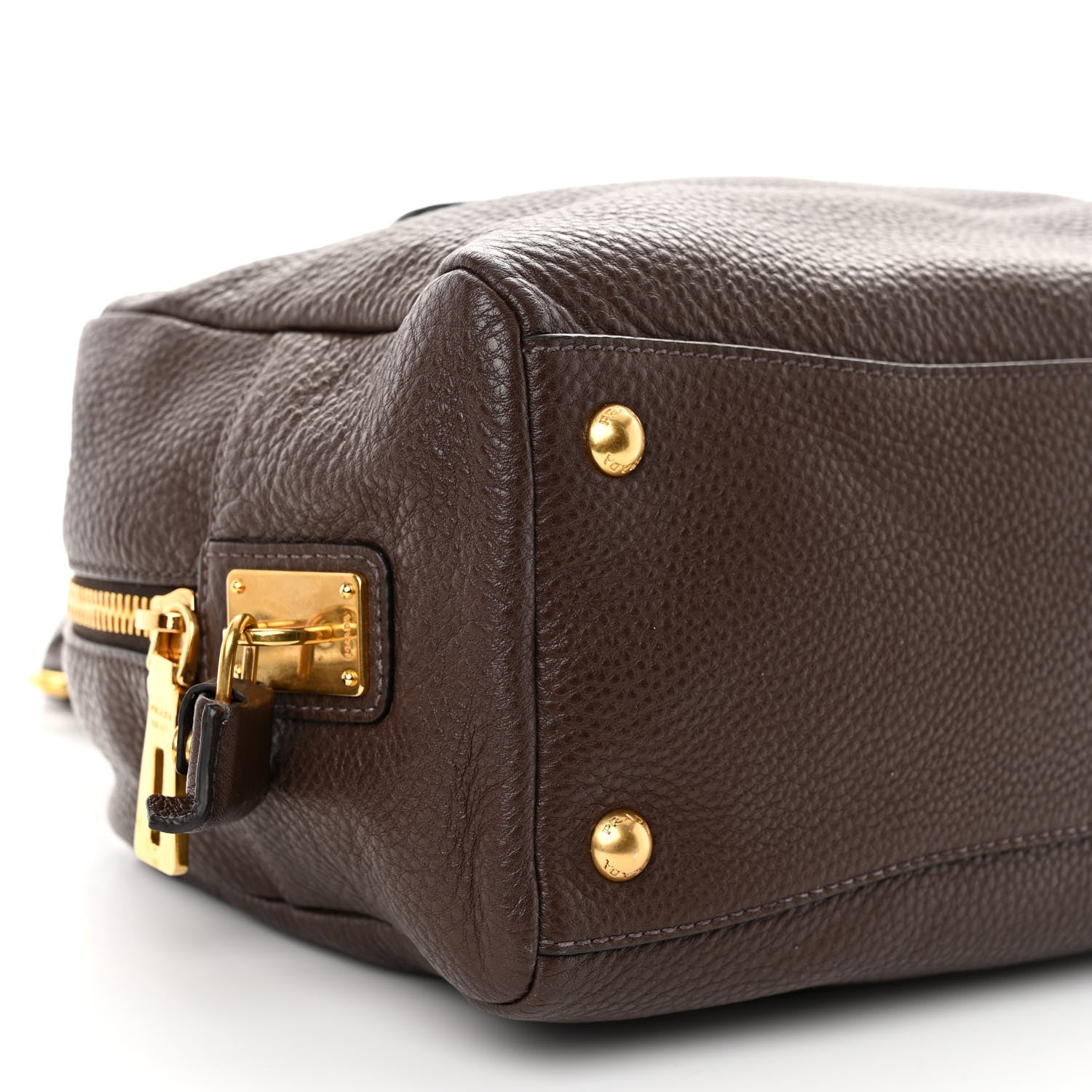 Prada Vitello Daino Bowler Bruciato 8 of 9
