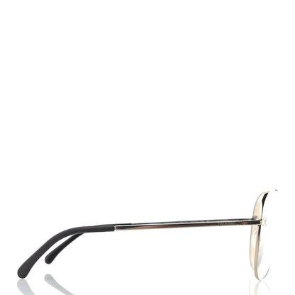Chanel Metal Aviator CC Sunglasses 4189-T-Q Gold 3 of 8