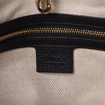 Gucci Pebbled Calfskin Medium Soho Chain Shoulder Bag Black 6 of 12