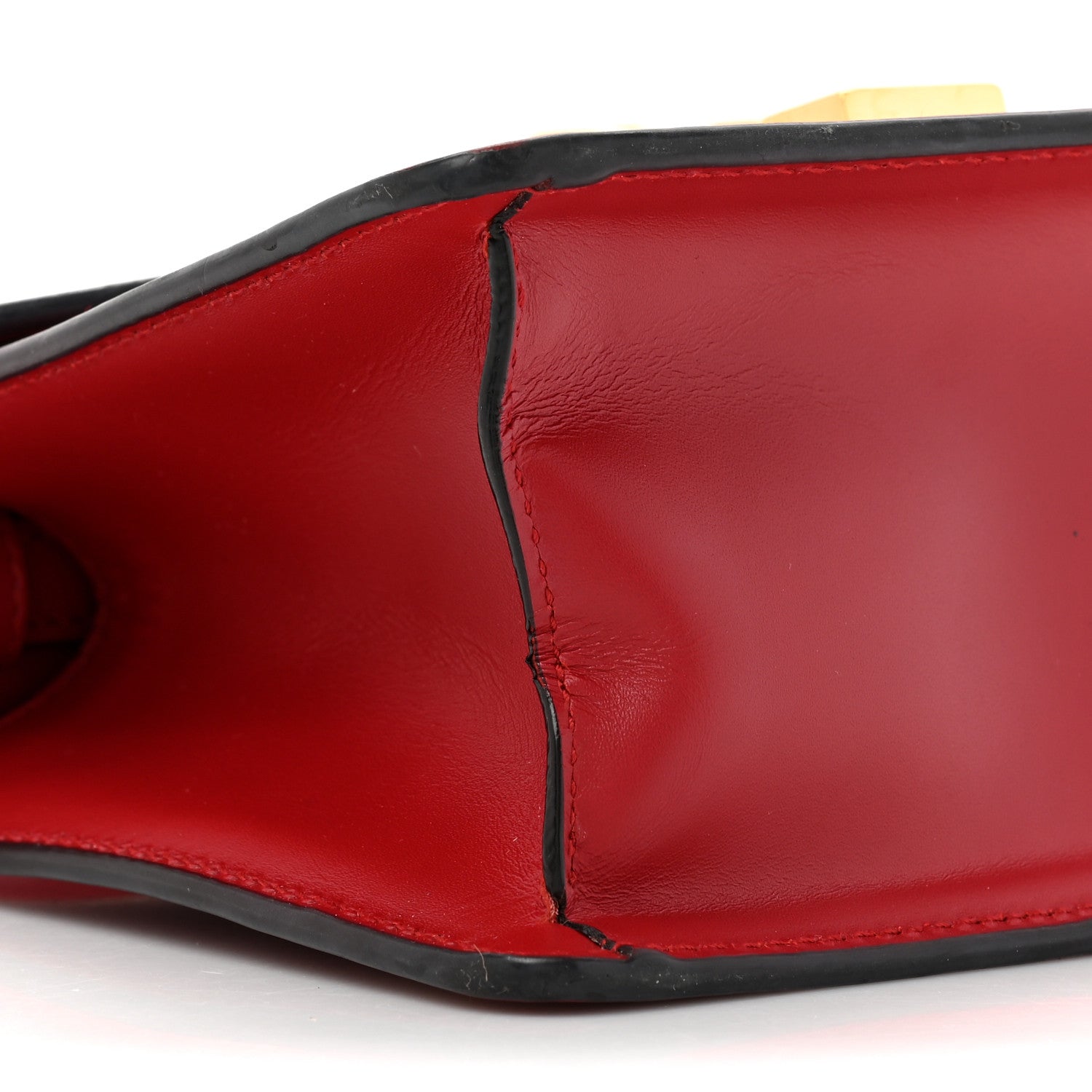 Gucci Calfskin Mini Sylvie Top Handle Bag Hibiscus Red 10 of 18