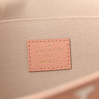 Louis Vuitton Empreinte Monogram Giant Felicie Pochette Chain Wallet Rose Trianon Creme 7 of 16