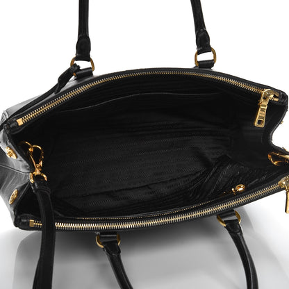 Prada Saffiano Medium Galleria Double Zip Tote Black 5 of 14