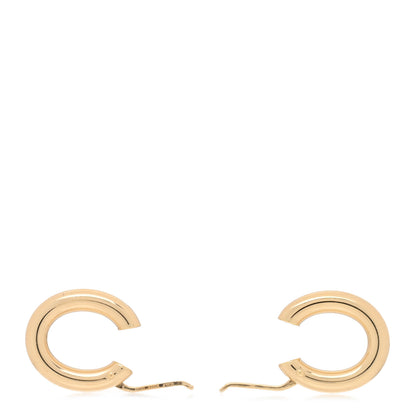 Roberto Coin 18K Yellow Gold Classics Oval Hoop Earrings 3 of 4