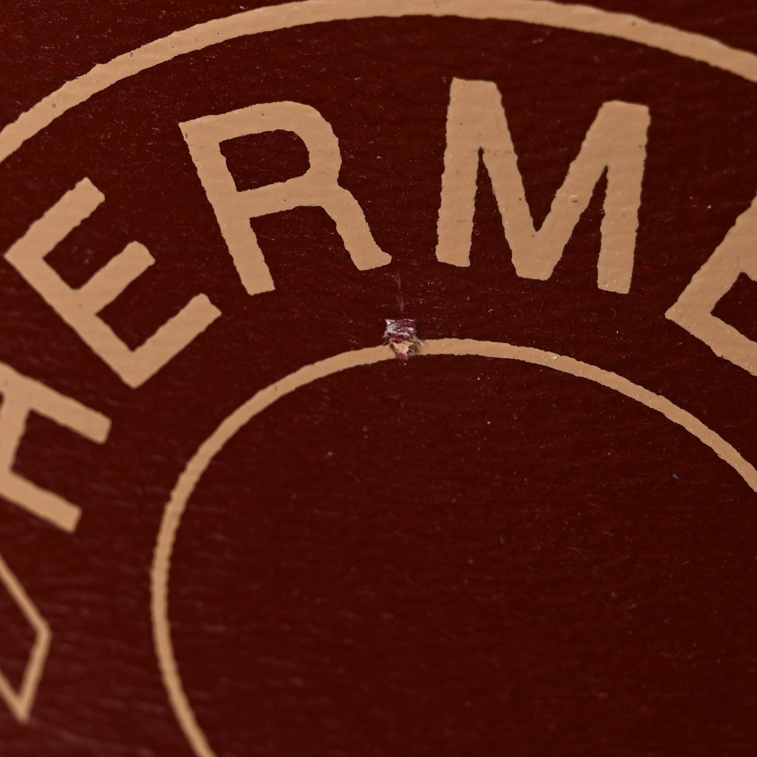 Hermes Kraft Paper Metal Canvas Saddle Box Rouge H 11 of 16