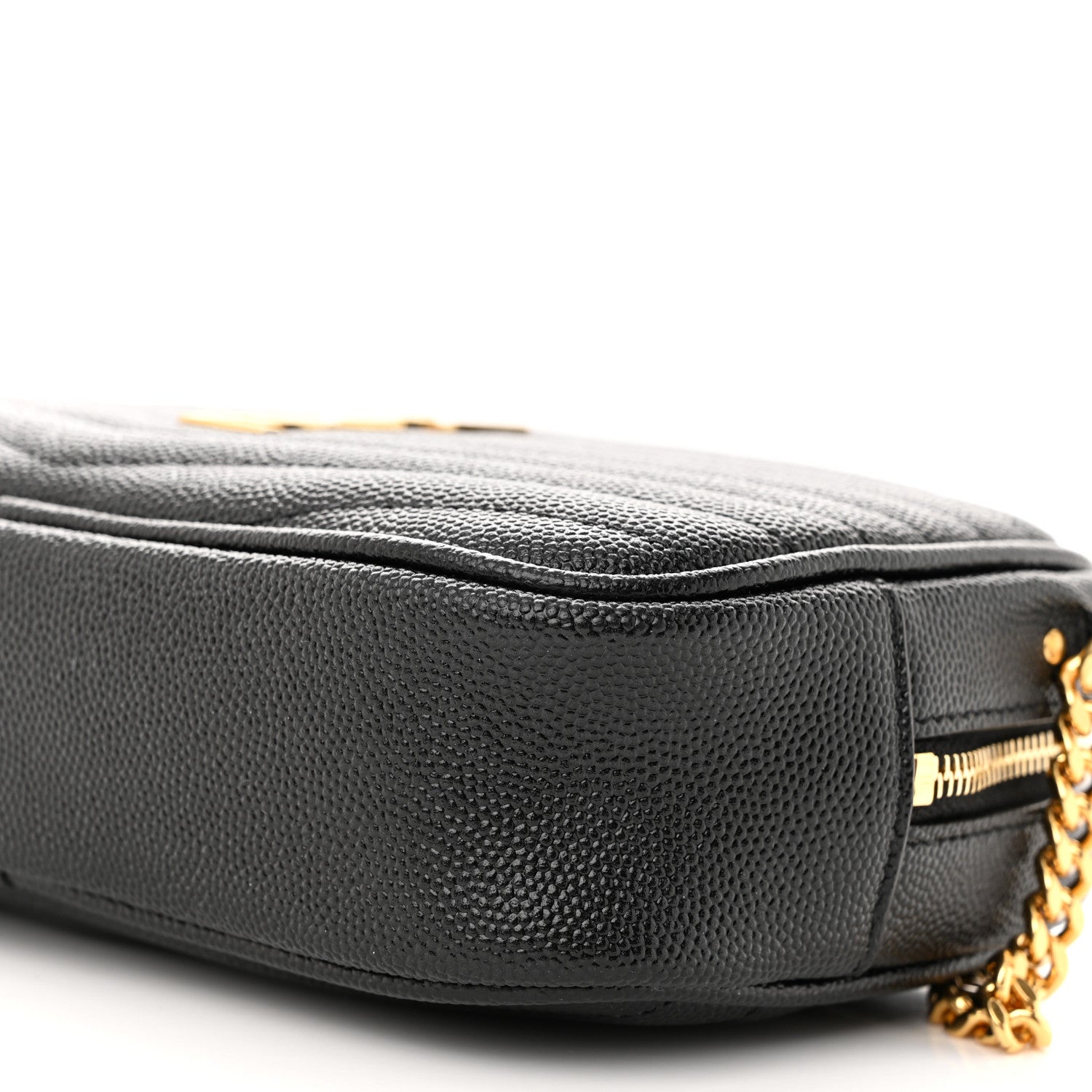 Saint Laurent Grain De Poudre Matelasse Monogram Mini Lou Camera Bag Black 10 of 11