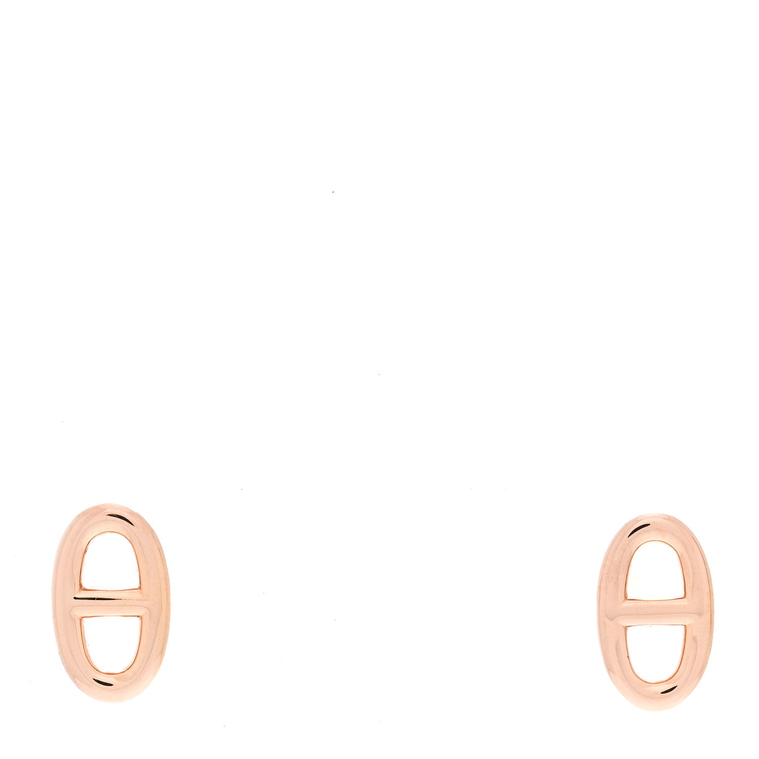 Hermes 18K Rose Gold TPM Farandole Stud Earrings 1 of 5
