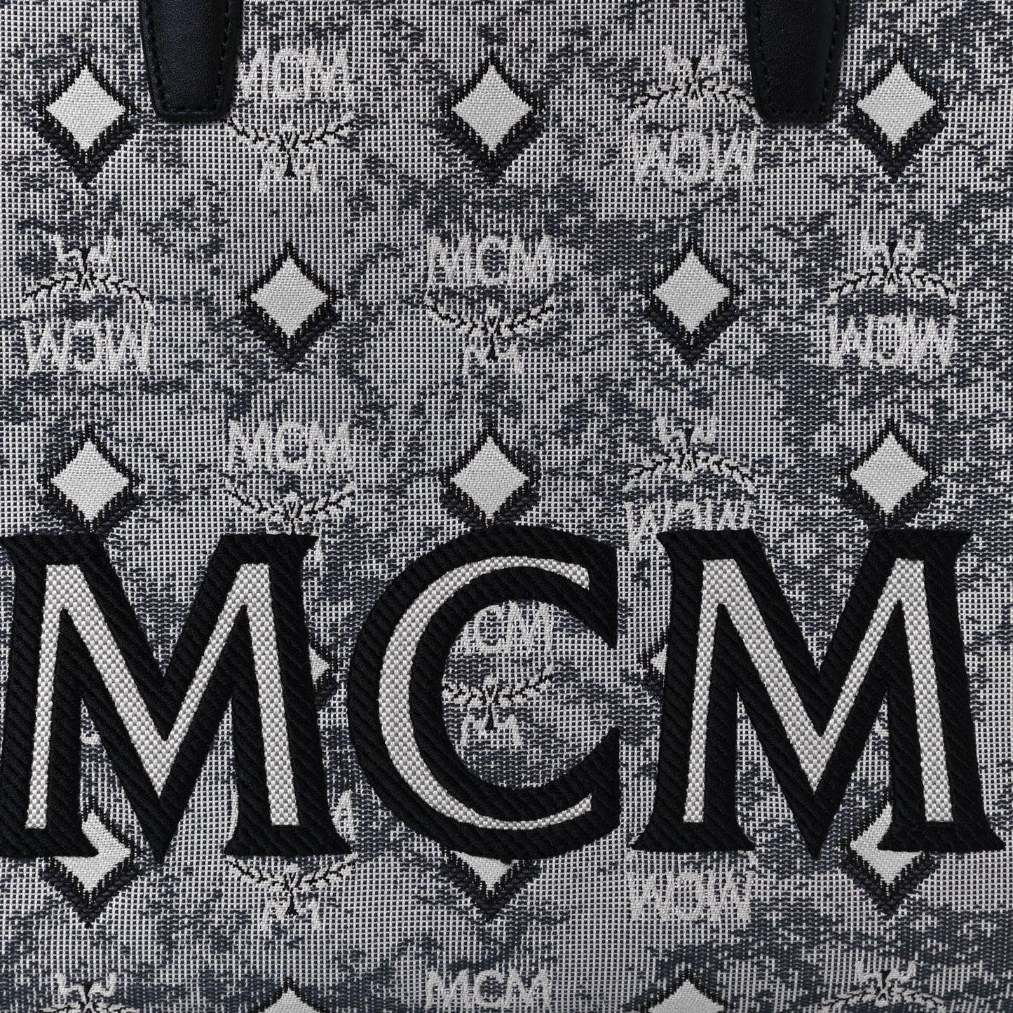 Nappa Jacquard Monogram Large Tote Grey