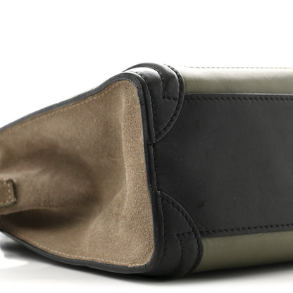 Celine Baby Grained Calfskin Nubuck Nano Tri-Color Luggage Stone 9 of 14