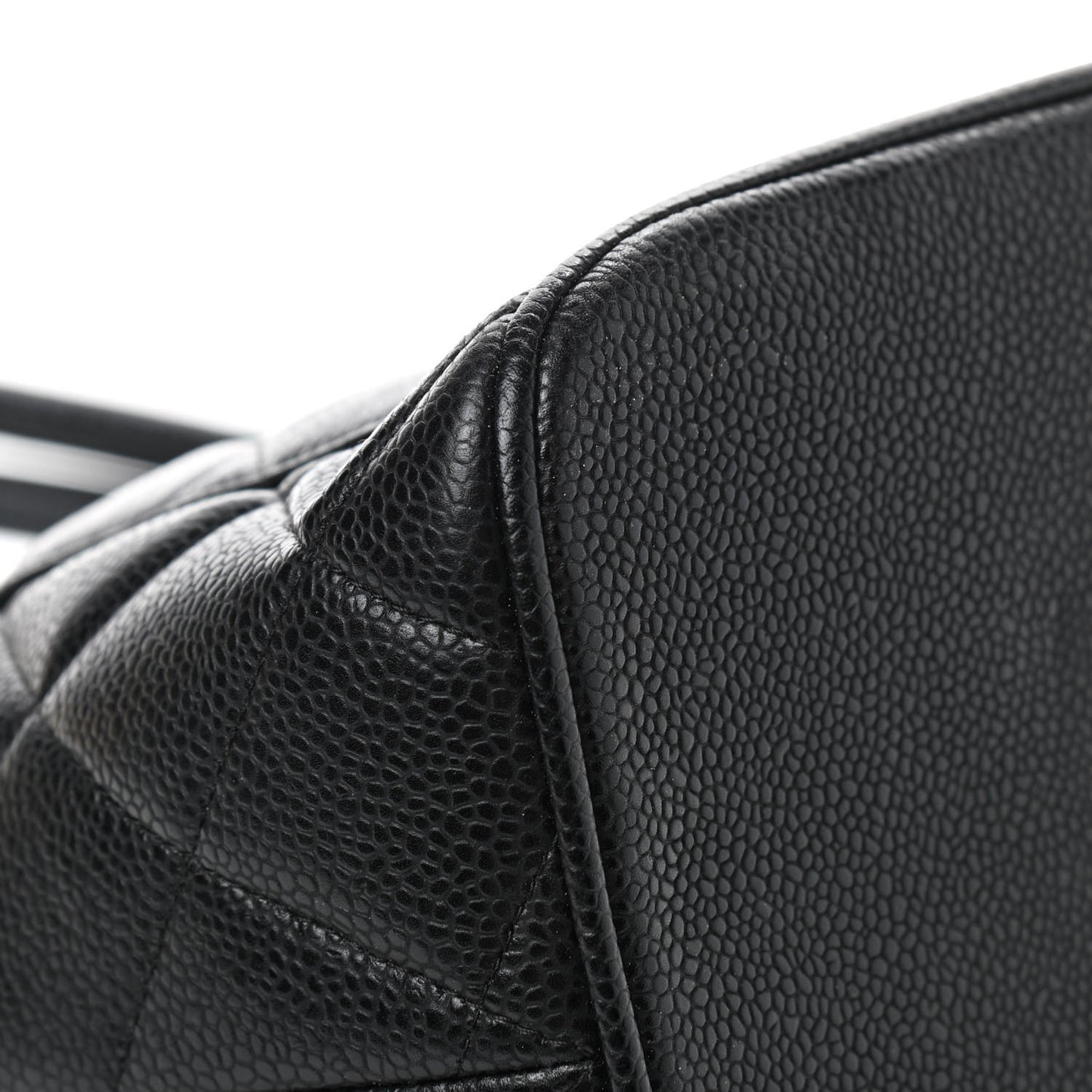 Caviar Quilted Medallion Tote Black