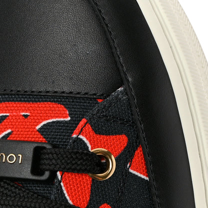 Louis Vuitton X UF Calfskin Tufted Monogram Stellar Sneakers 37.5 Black Red 11 of 11
